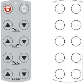 Embossed Waterproof Membrane Switch And Panel Silk Screen Printing Overlay