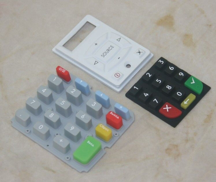 Resistant Design Key Control Overlay Silicone Rubber Button Parts